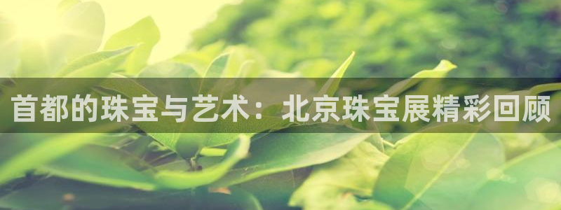 腾耀娱乐众推55312：首都的珠宝与艺术：北京珠宝展精彩回顾