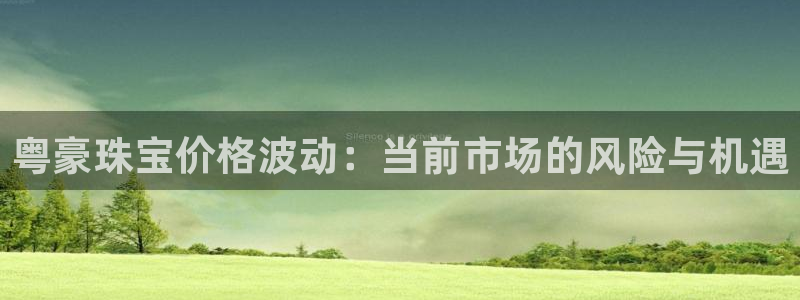 腾耀娱乐众320059：粤豪珠宝价格波动：当前市场的风险与机