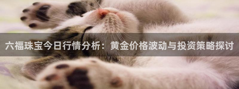 腾众娱乐：六福珠宝今日行情分析：黄金价格波动与投资策略探讨